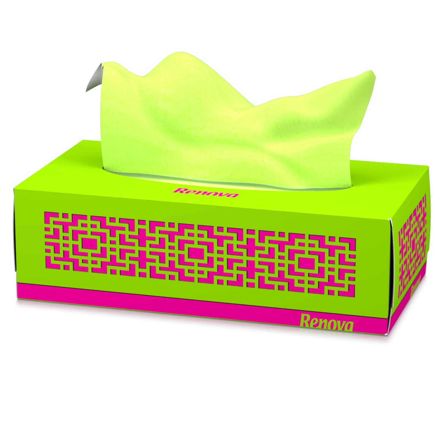 Renova Tissues GREEN Facial Kosmetiktücher, 80 Stück, 3-lagig