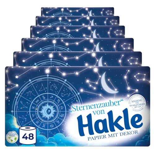 Hakle Dekor Wanderlust Toilettenpapier 48 Rollen 3-lagig ohne Duft