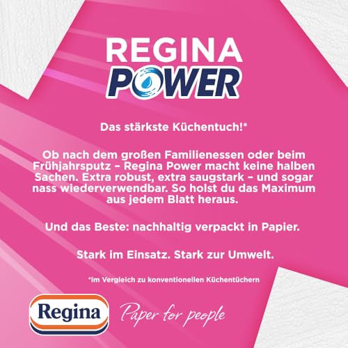 Regina Power Küchentücher 24 Rollen 2-lagig nass wiederverwendbar
