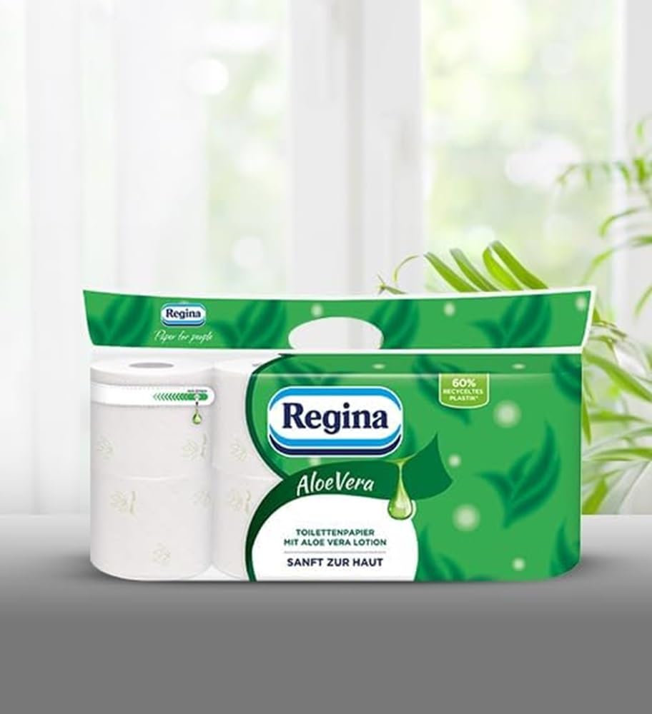 Regina Aloe Vera Toilettenpapier 56 Rollen 3-lagig mit Aloe-Vera-Duft