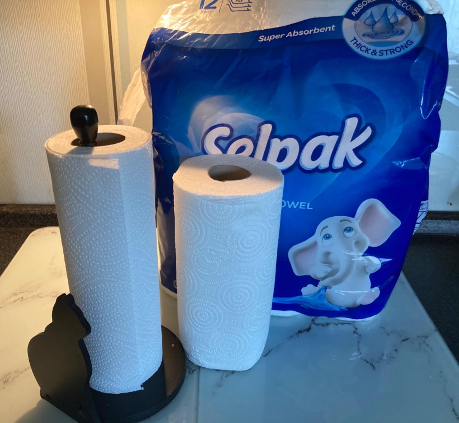 Selpak Paper Towels Küchenpapier, 48 Rollen à 75 Blatt, 3-lagig