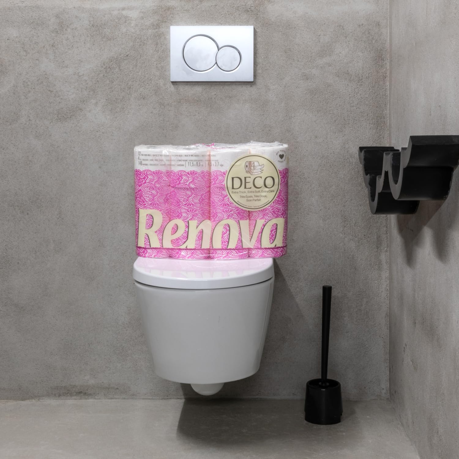 Renova Toilet Paper Toilettenpapier 12 Rollen 4-lagig parfümiert